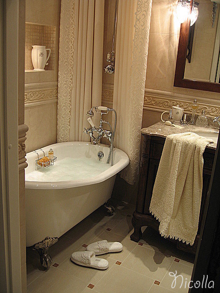 Дизайн ванной комнаты фото ретро